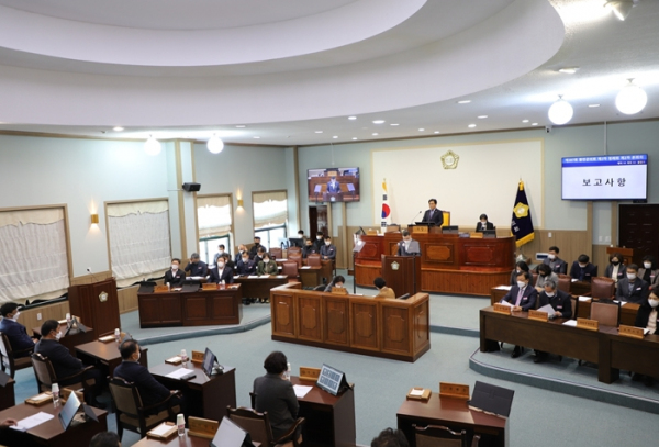 제287회 함안군의회 정례회 제2차 본회의 개의