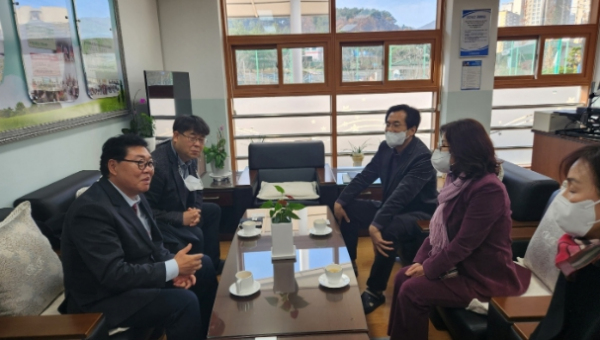 학교 음식물쓰레기 처리기 실태 확인 현장방문