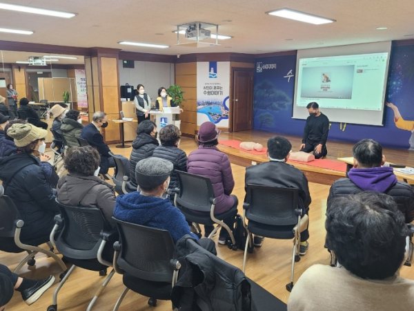 수원시 장안구 송죽동, 자체 소방훈련 실시