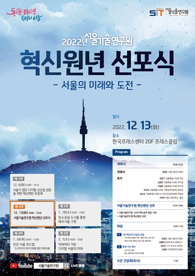 2022년 서울기술연구원 혁신원년 선포식 포스터