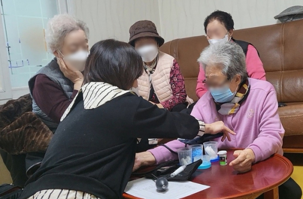계양구보건소, 4분기 경로당 방문건강관리 실시