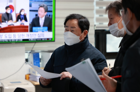 주광덕 남양주시장, 설해 대책 점검 위해 평내설해대책본부 방문