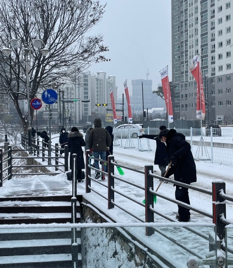 양평군, 전 공직자 솔선수범해 제설작업 실시