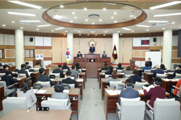 제269회 고양시의회(임시회) 제3차 본회의 전경