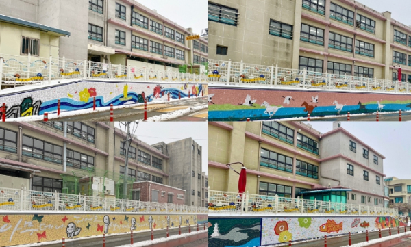 여주초등학교(남한강변) 벽화