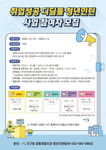 “서구 청년 힘내세요! 서구가 힘이 되어 드릴게요”