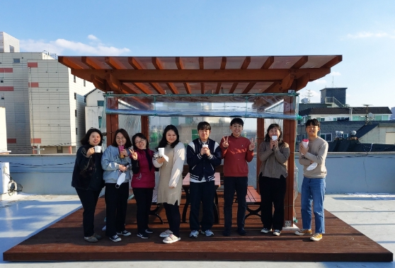 장안구 송죽동, 옥상 휴게공간 ‘마을 정원’ 조성