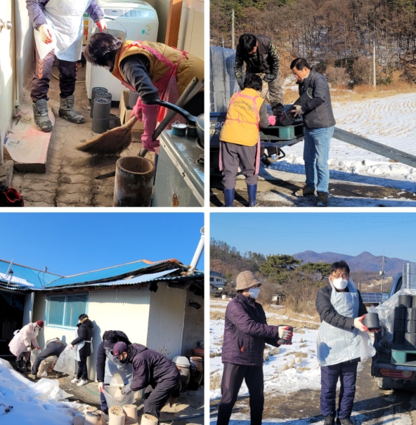 여주시 산북면지역사회보장협의체, 연탄나눔으로 사랑의 온도 상승!