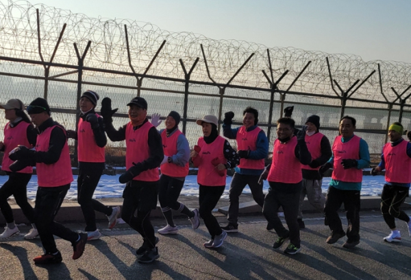 동반주 훈련 및 안전기원제 모습