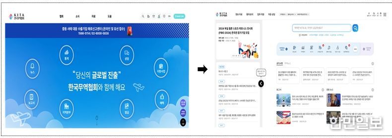KITA.net 메인화면