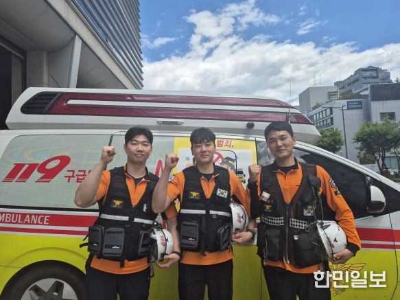 인천 계양소방서 구급대, 귀소 중 쓰레기 화재진압