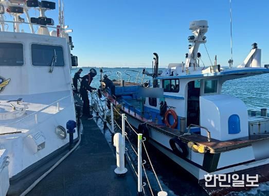 사천해경, 남해군 대량항 인근 어선 간 충돌 선박 발생