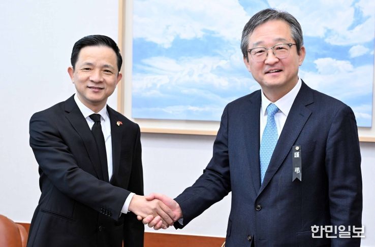외교부 차관보, 다이빙 신임 주한중국대사 내정자 면담