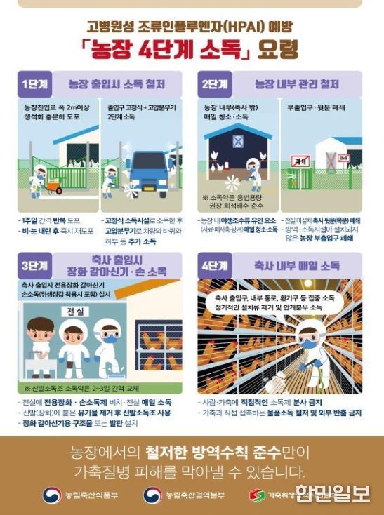 농장 4단계 소독 요령