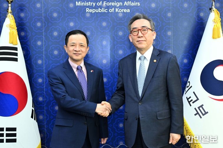 조태열 장관, 다이빙 주한중국대사 접견