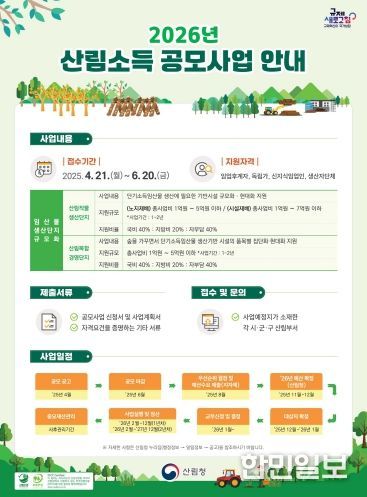 (포스터) 임산물 생산분야 공모