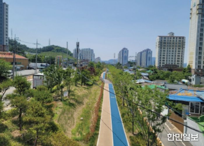 폐철도부지에 바람생태숲길 조성(도시 과열과 공기질 개선, 탄소 저감, 거주 여건 개선)