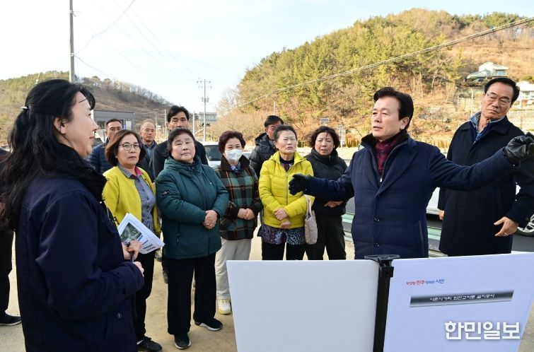 진주시, ‘집현면 사촌사거리 회전교차로’ 현장점검