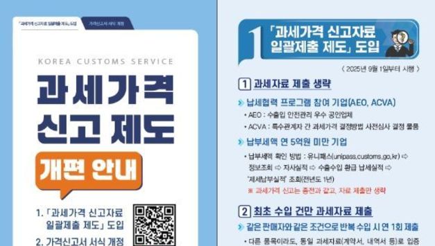 관세청, 수입물품 과세자료 일괄 제출 시행 3주 차 제출 현황과 점검 계획을 알려드립니다
