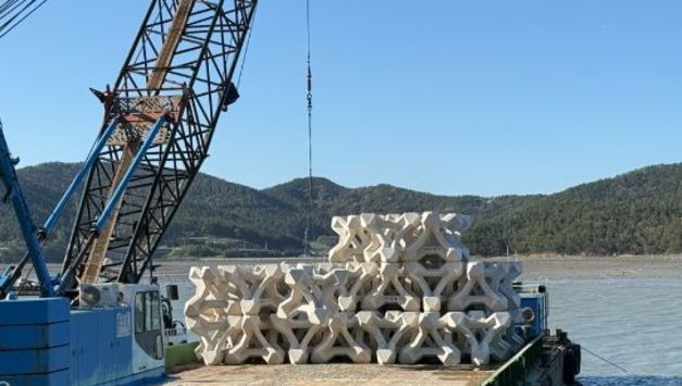 신안군, 다이아몬드 해역 인공어초 추가 투하 수산자원 회복과 낚시터 조성 ‘두배 효과’
