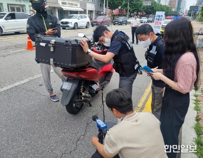 의정부시, 이륜자동차 합동단속 18건 적발