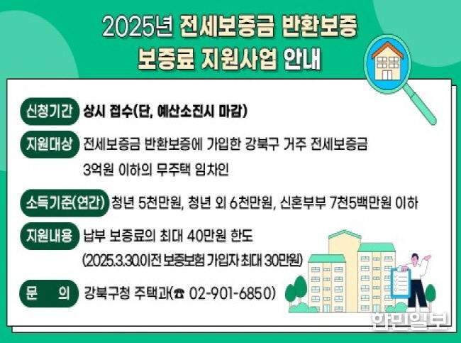 전세보증금 반환보증료 지원사업 온라인 배너 홍보 이미지
