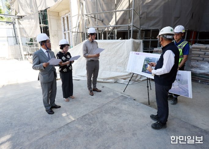 안양시의회, 공공시설물 건립공사 현장 방문