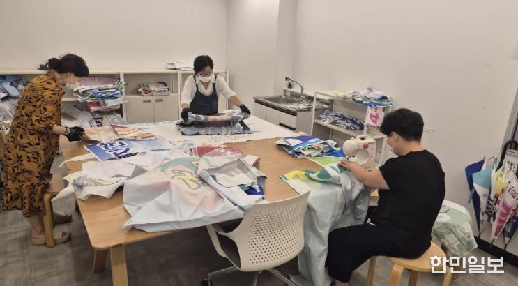 진도군 옥주골 창작소, ‘전라남도 폐현수막 재활용 전략사업’에 동참