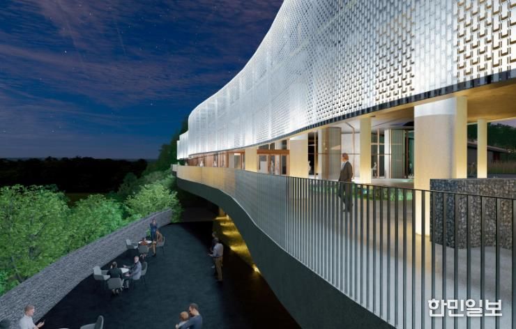 남도의병상징물-흔들리는 알류미늄 패널 조감도