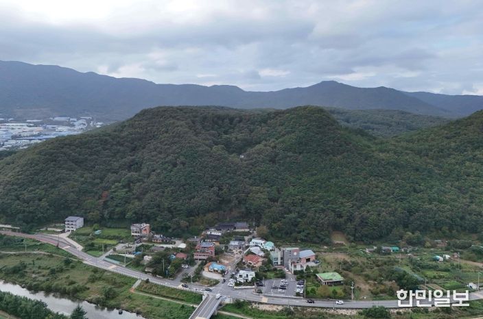 우불산성 전경