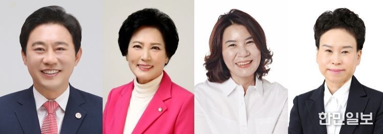 사진 왼쪽부터 조례안을 발의한 한갑수 이진분 김유숙 이지화 의원