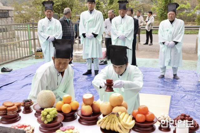 보은군 내북애향동지회, 이승칠 지사 추모제 열려