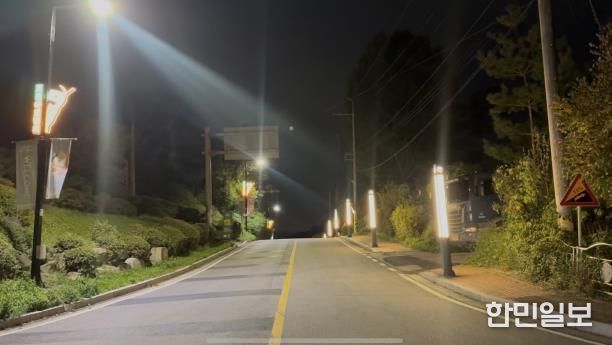 포천아트밸리 진입도로 야간경관 사업으로 야간관광 환경 개선