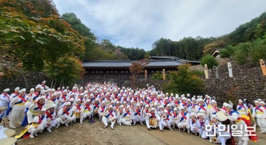 거창군풍물패연합, 마고성‧삼성궁 2025년 천제 터밟기굿 참가