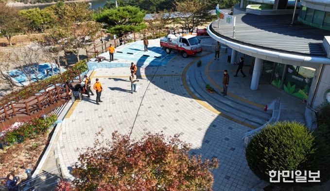 남해힐링숲타운 합동 소방훈련