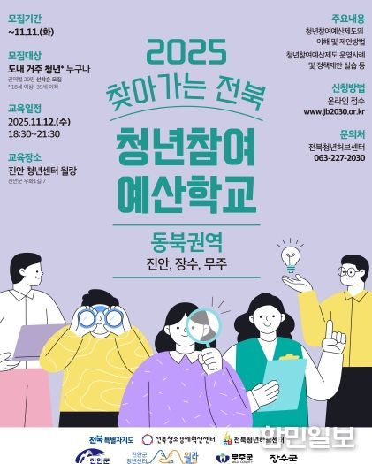 2025 찾아가는 전북 청년참여 예산학교(홍보포스터)