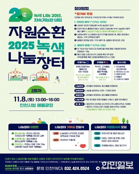 시민과 함께한 20년의 나눔, ‘2025 자원순환 녹색 나눔장터’성황리 폐장
