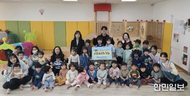 수원시 영통구 매탄3동 삼성SDS ICT수원센터 어린이집, 폐유용자원 기증으로 환경보호 실천