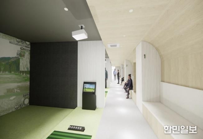 용산 스크린 파크골프장 삼각지점 투시도