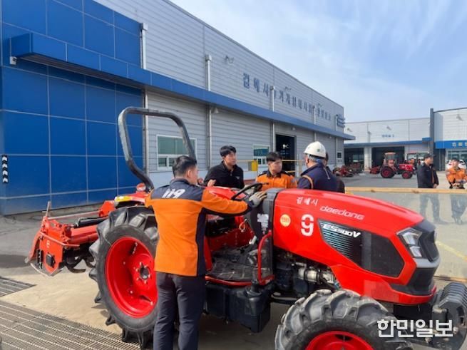 김해시, 소방대원 농기계 사고 대응교육 실시 현장출동대원 역량 강화 골든타임 확보