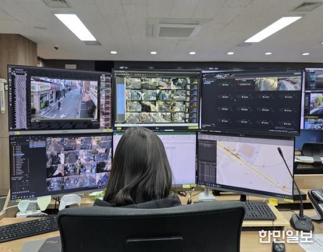 강동구 CCTV통합관제센터 내 지능형 관제석