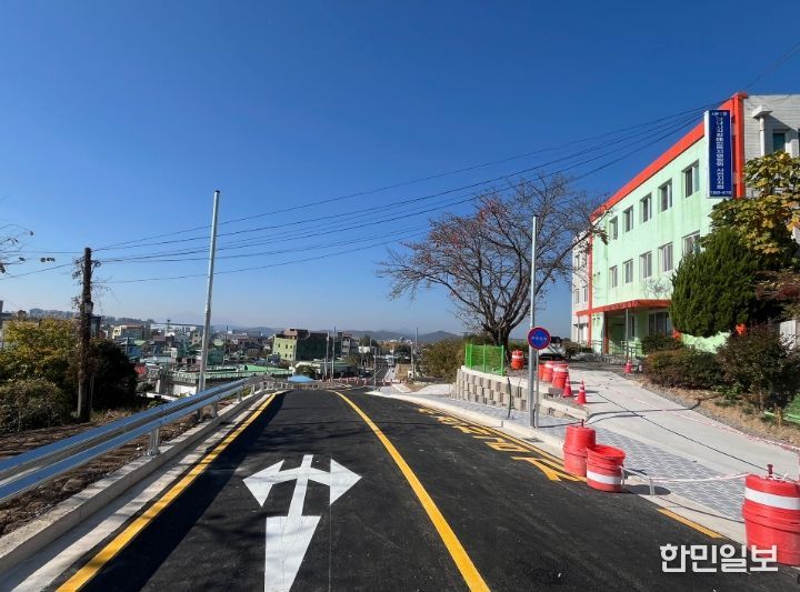 사천읍 행정복지센터~ 구.동성초교 간 도시계획도로 개통