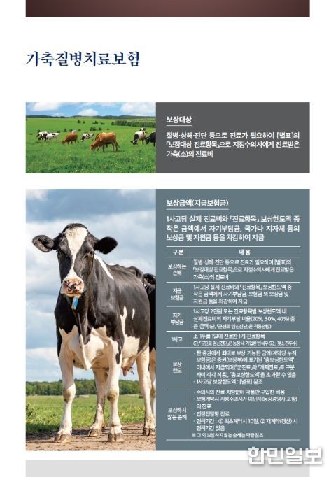 가축질병치료보험 안내문