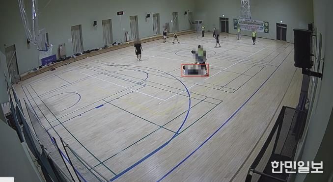 AI 영상분석을 통한 이용자 쓰러짐 탐지 화면