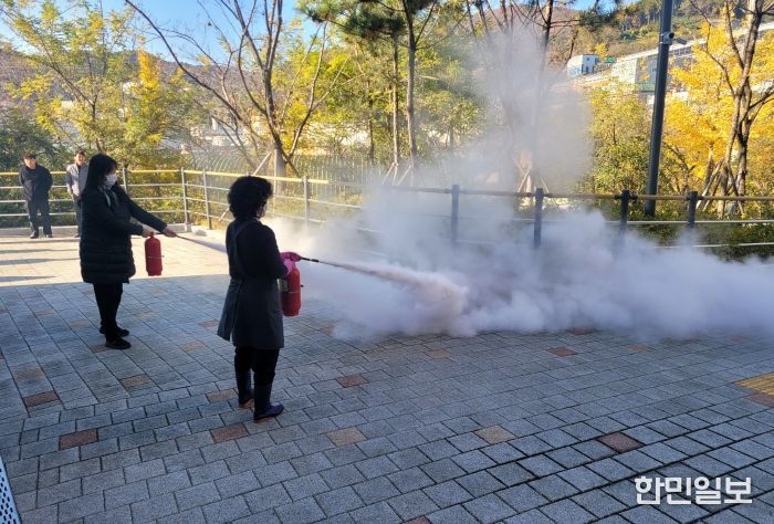 양산혁신지원센터 합동 소방훈련