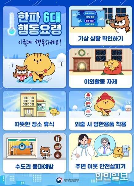 (한파)국민행동요령