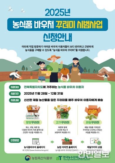 ‘농식품 바우처 꾸러미 시범사업’ 포스터