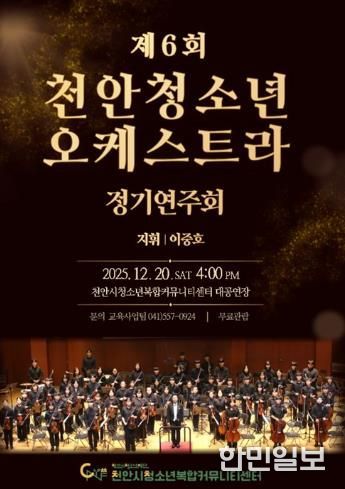 제6회 천안청소년오케스트라 정기연주회 홍보문.