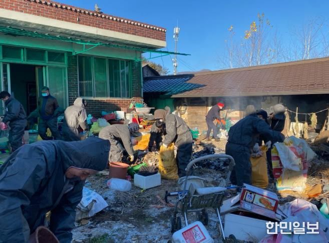 장수군 장수읍, 민·관 협력 취약가구 ‘클린하우스 정비’ 실시