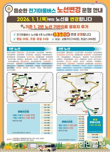 성주군 대중교통, 더 효율적이고 안전해집니다!